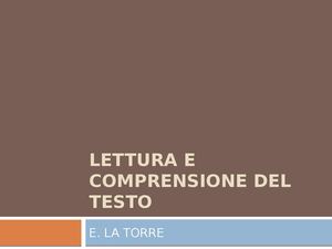 Lettura