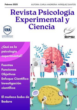 Revista Psicología Experimental Carla Márquez