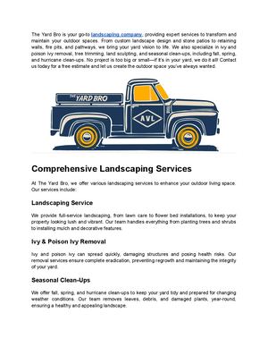 The Yard Bro - Premier Landscaping Company in Asheville, NC