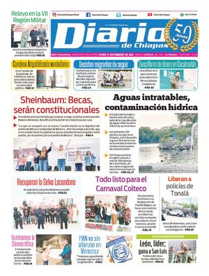 Portada, Lunes 17 De Febrero De 2025