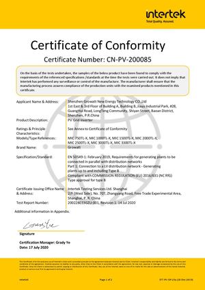 FR MIC 750 3300TL X EN50549 1