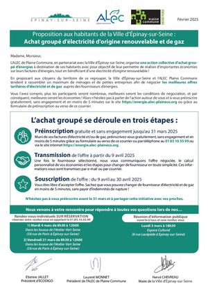 Achat groupé d’électricité d'origine renouvelable et de gaz0212