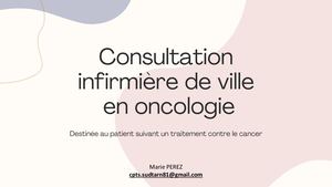 TOW 25: Partage d'expérience en territoire isolé Consultations à domicile SOS -Marie Perez