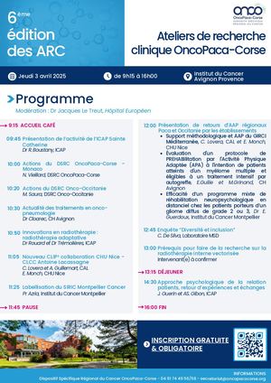 Programme Arc 2025 Onco Paca Corse