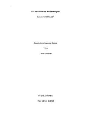 Las Herramientas De La Era Digital1 Juliana Perez