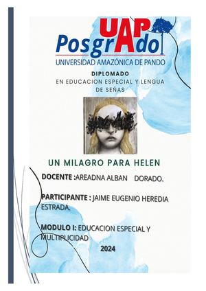 Un Milagro Para Helen Trabajo Final