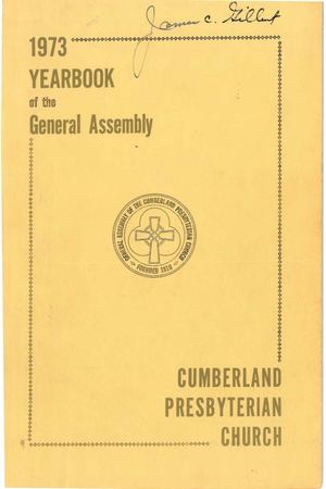 1973 Yearbook of the Cumberland Presbyterian Church