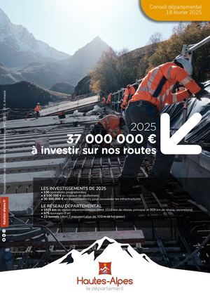 2025 : 37 000 000 € à investir sur nos routes
