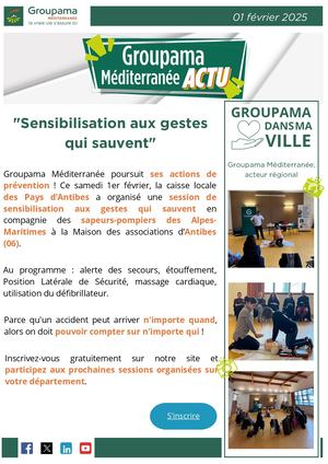 Actu Sensibilisation Aux Gestes Qui Sauvent 01022025