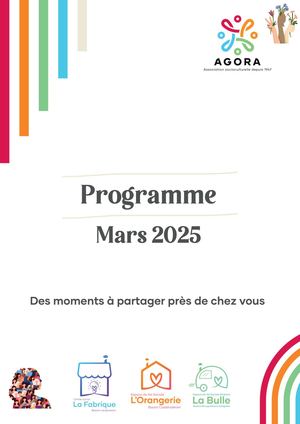 Programme Mars 2025 - AGORA