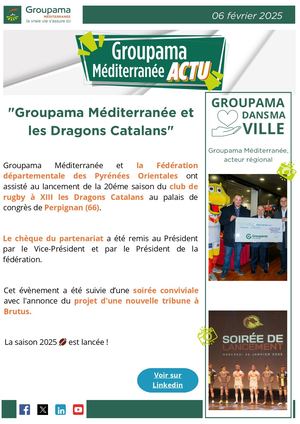 Actu Groupama Méditerranée Et Les Dragons Catalans 06022025