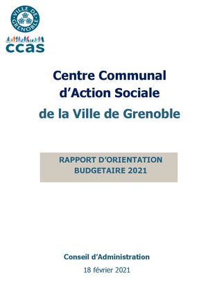 Rapport d'Orientation Budgétaire 2021