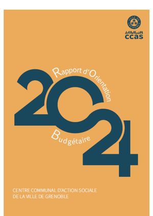 Rapport d'Orientation Budgétaire 2024