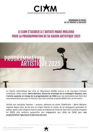 Programmation artistique CIAM 2025