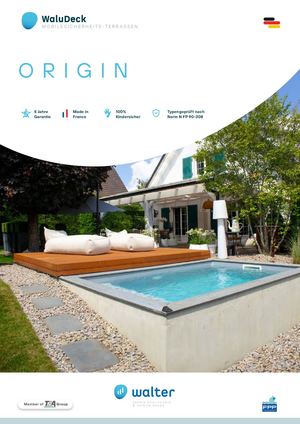 Broschüre Walu Deck ORIGIN DE