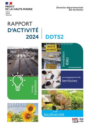 Rapport d'activités de la DDT 52 - 2024 - Version livret