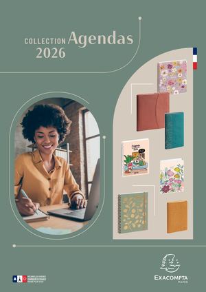 Catalogue Agendas Exacompta Année civile 2026