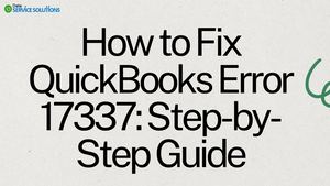 How To Fix Quick Books Error 17337 Step By Step Guide