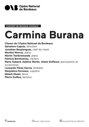 Concert de musique chorale mercredi 19 février 2025