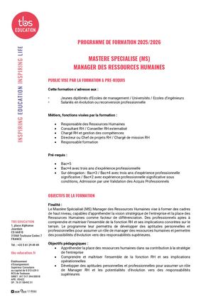 MS RH Programme de Formation 2025