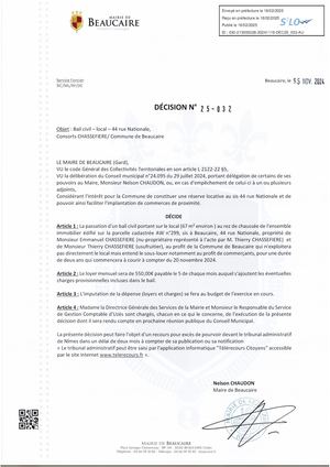 Fichier Parution Des Décisions N° 25 032 à 25 035