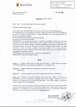 Fichier Parution Des Décision N° 25 030 à 25 031