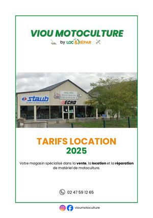 CATALOGUE VIOU MOTOCULTURE 2025