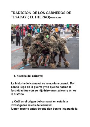 Tradicion De Los Carnros De Tigaday, El Hierro