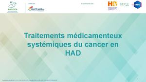 Référentiel Traitement médicamenteux systémiques du cancer en HAD