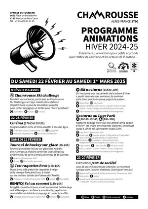 Programme Animations Deuxième Quinzaine Des Vacances De Février (22 02 Au 08 03)