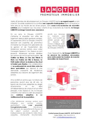 Le Groupe Lamotte envisage l’avenir avec assurance - 24 septembre 2015