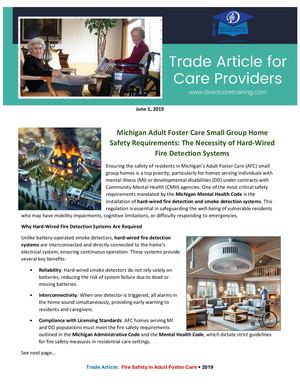 Calaméo - Trade Article Fire Safety Smal Group Homes Mi Adult Foster ...