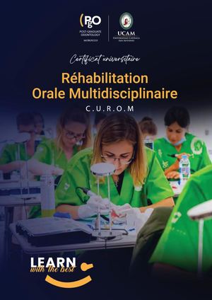 Certificat Universitaire de Réhabilitation Oral Multidisciplinaire