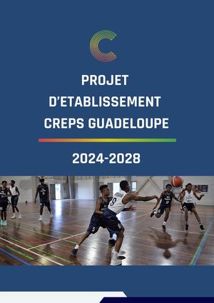 Projet d'établissement  2024 2028 Creps Guadeloupe