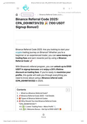 Binance Referral Code 2025