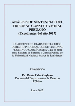 Libro Análisis De Sentencias Constitucionales