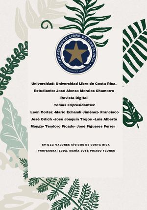 Revista Digital Expresidentes De Costa Rica