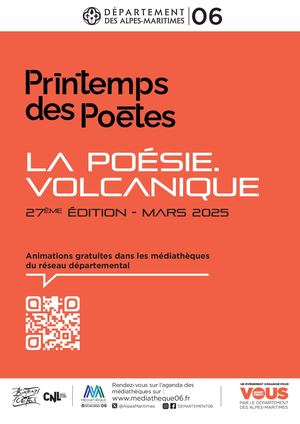 Printemps des Poètes - La poésie volcanique - 27ème édition
