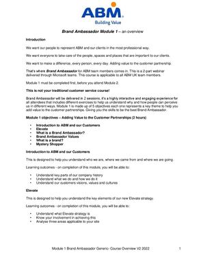 Calaméo - Module 1 Brand Ambassador Webinar Generic - Course Overview ...