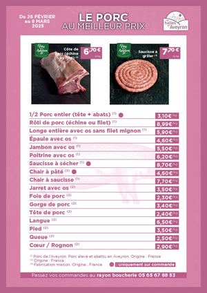 Foire au porc février 2025 Rodez