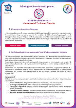 Territoires Citoyens Souscription 2025
