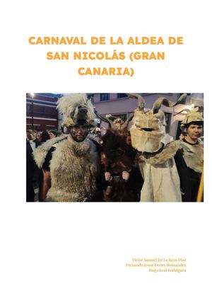 Carnaval De La Aldea De San Nicolás De Gran Canaria