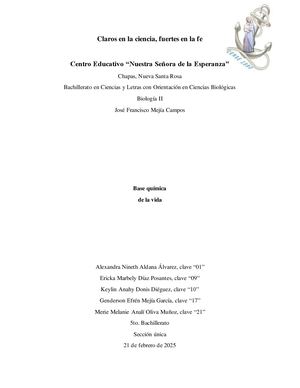 Bases Químicas De La Vida