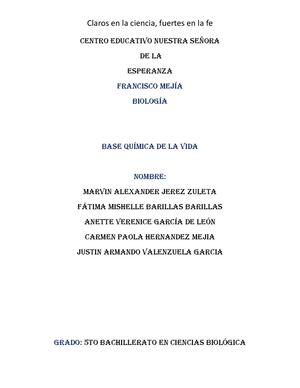 Base Quimica De La Vida,