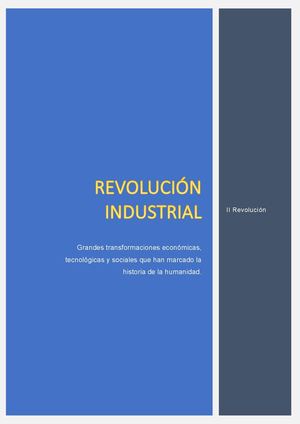 II REVOLUCIÓN INDUSTRIAL