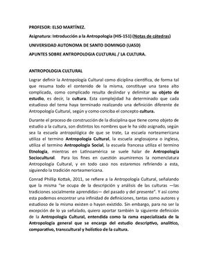 Antropologia Cultural
