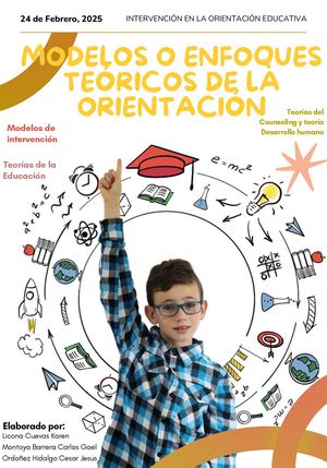 MODELOS O ENFOQUES TEÓRICOS DE LA ORIENTACIÓN