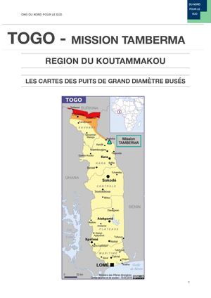 Carte Puits Tamberma Togo