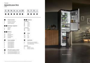 Typologies Gammes pose-libre et encastrables
