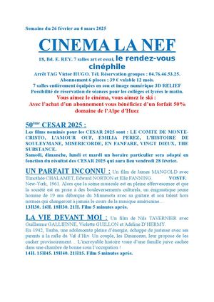Programme La Nef Grenoble(68)